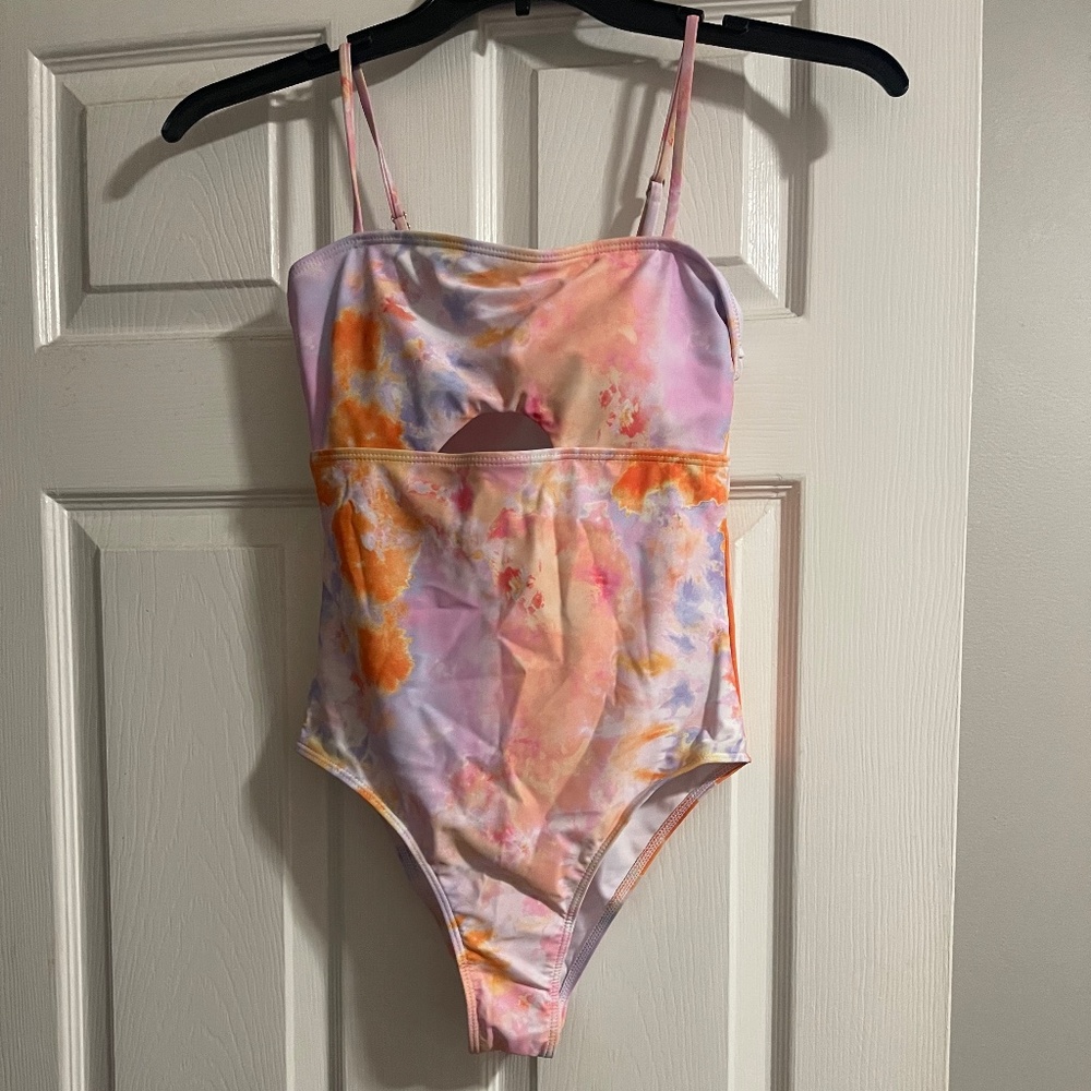 Shein tie dye bathing suit